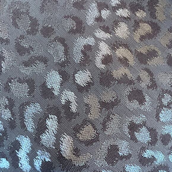 Vintage Coquette Pink Low-Back Soft Leopard Print Sleeveless Harlow Dress Sz 12 - Picture 8 of 8